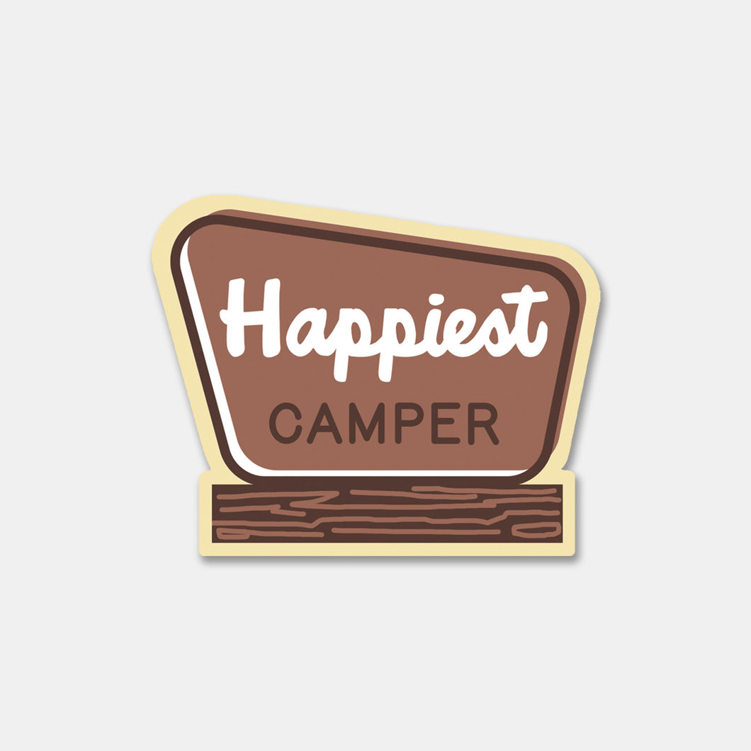 Happiest Camper Sticker