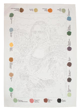 Load image into Gallery viewer, Mona Lisa Stain by Numbers Towel
