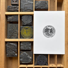 Load image into Gallery viewer, West Virginia State Seal - Vintage Letterpress Block 5x7 Print
