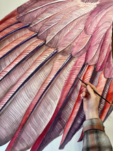 Load image into Gallery viewer, Northern Cardinal Wing - Watercolor Art Print
