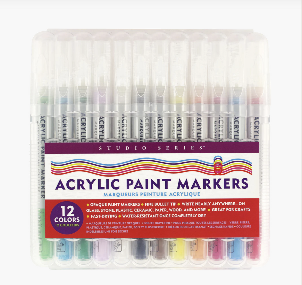 Studio Series Acrylic Paint Markers (Set of 12)