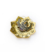 Load image into Gallery viewer, Kairavini Lotus Catch All Tray, Ring Dish - Brass, Abalone

