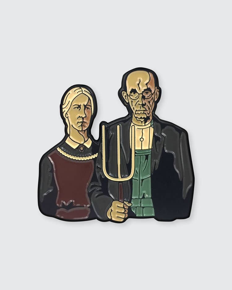 American Gothic Enamel Pin