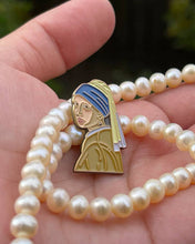 Load image into Gallery viewer, Girl with a Pearl Earring Enamel Pin
