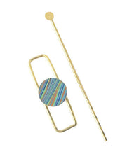 Load image into Gallery viewer, Ria Hair Slide with Stick - Reconstituted Stone
