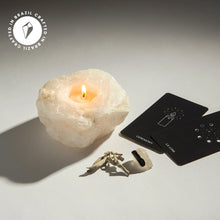 Load image into Gallery viewer, Quartz Crystal Candle Holder
