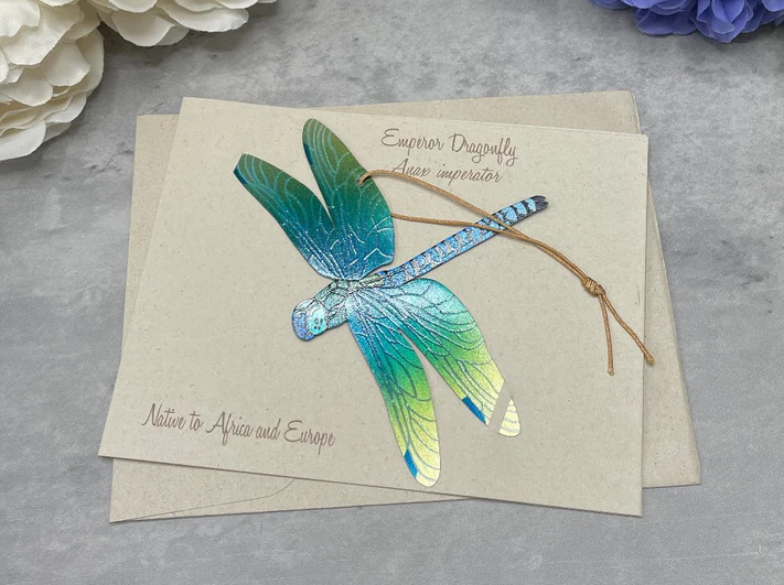 Dragonfly Ornament + Notecard