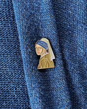 Load image into Gallery viewer, Girl with a Pearl Earring Enamel Pin
