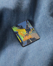 Load image into Gallery viewer, Café Terrace at Night Enamel Pin
