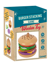 Load image into Gallery viewer, Wooden Burger Stacking Game
