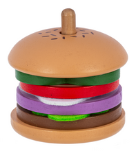 Load image into Gallery viewer, Wooden Burger Stacking Game
