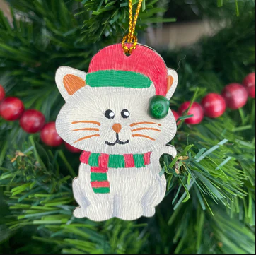 Kitty Ornament - Handmade
