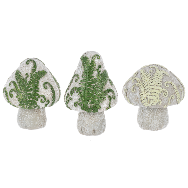 Botanical Mushroom Figurines