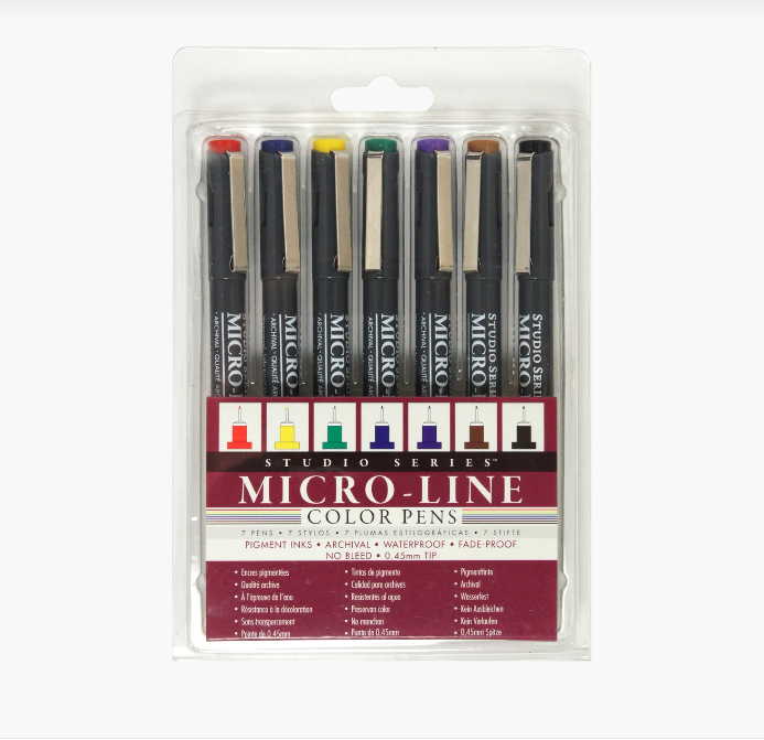 Studio Series Color Micro-Line Pen Set (Set of 7)