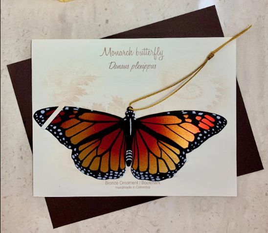 Monarch Butterfly Ornament + Notecard