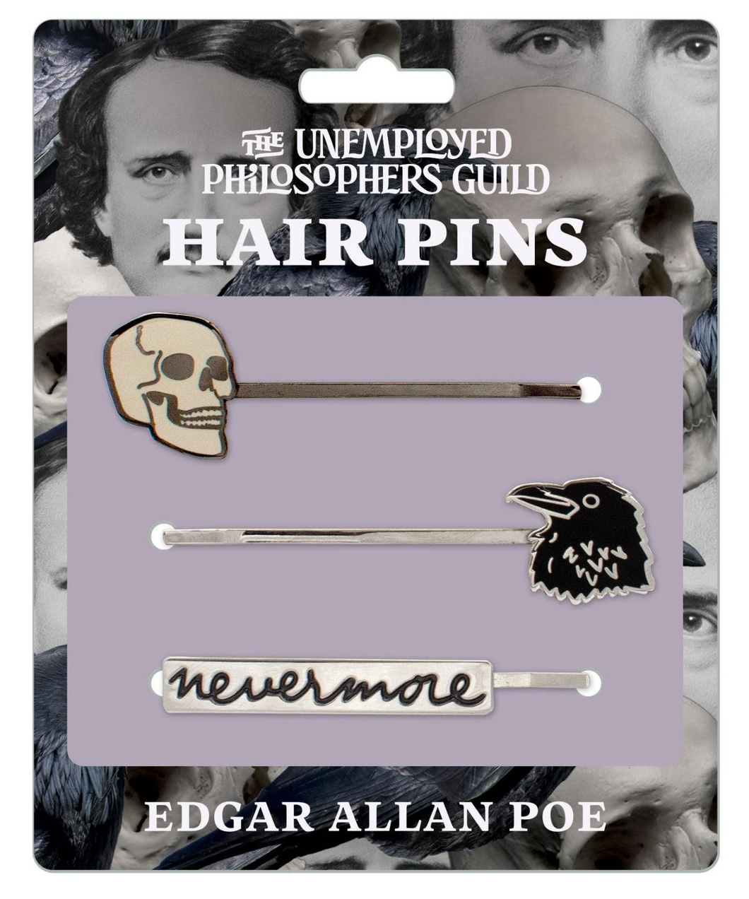 Edgar Allan Poe Hair Pins