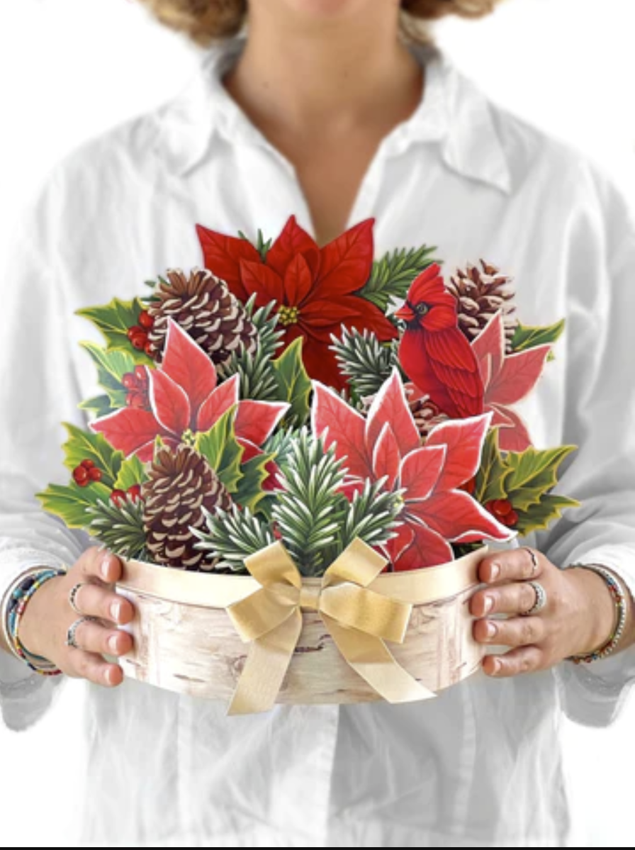 Birch Poinsettia  Paper Bouquet