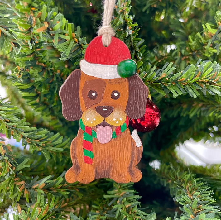 Puppy Ornament - Handmade