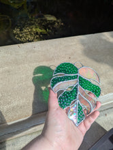 Load image into Gallery viewer, Stained Glass Monstera Leaf
