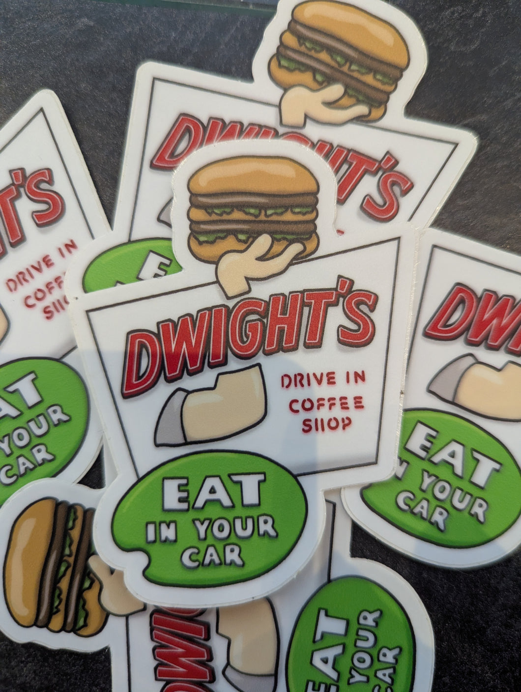 Dwight's Drive In Coffee Shop Sticker