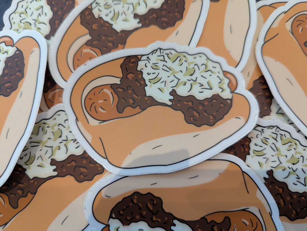 Chili Dog Hot Dog Sticker