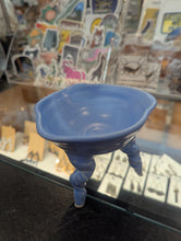 Load image into Gallery viewer, Porcelain Rooted Bowl w/ Cornflower Satin Glaze
