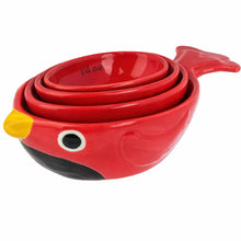 Load image into Gallery viewer, Ganz Cardinal Nested Measuring Cups 4 Piece Stoneware Set
