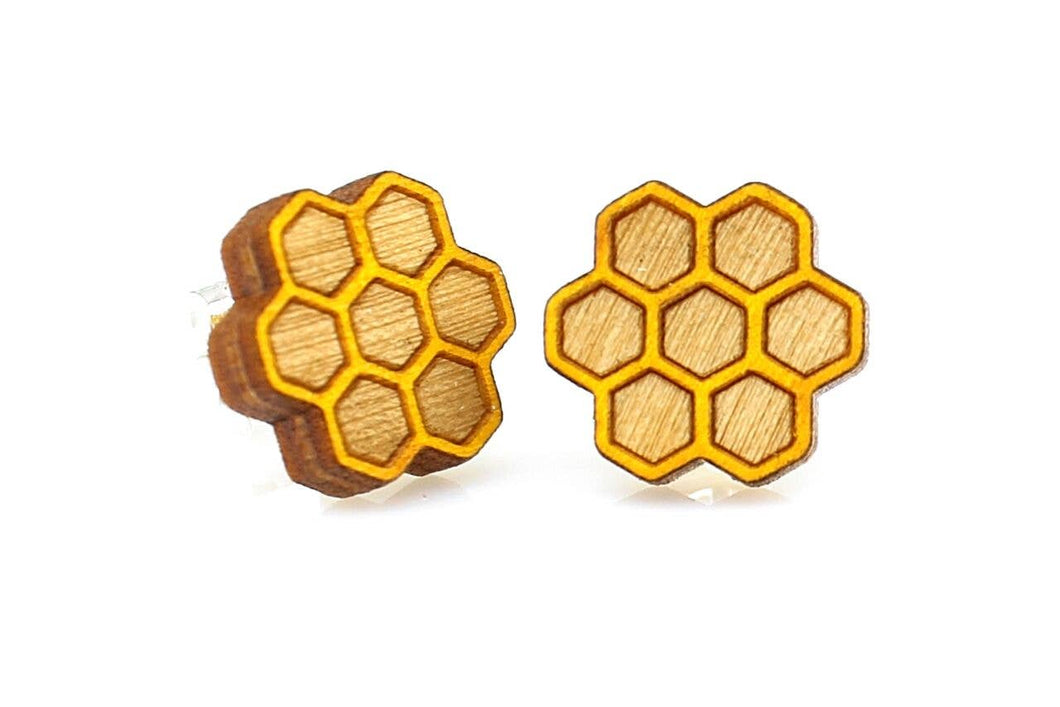 Honeycomb Stud Earrings