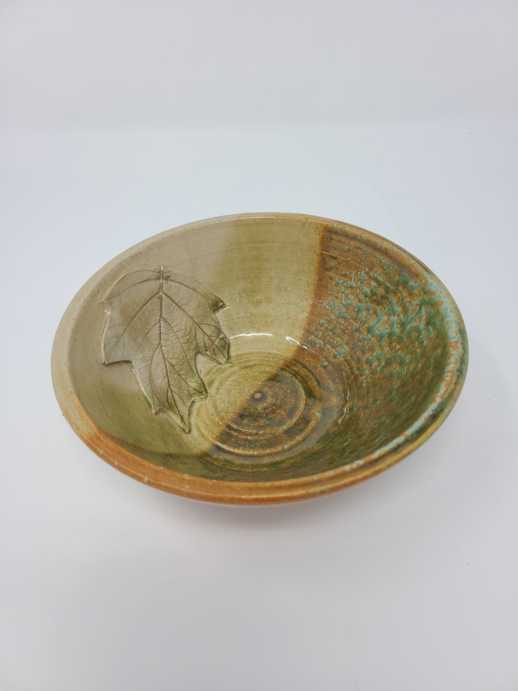 Ceramic Bowl w/ Leaf Inside