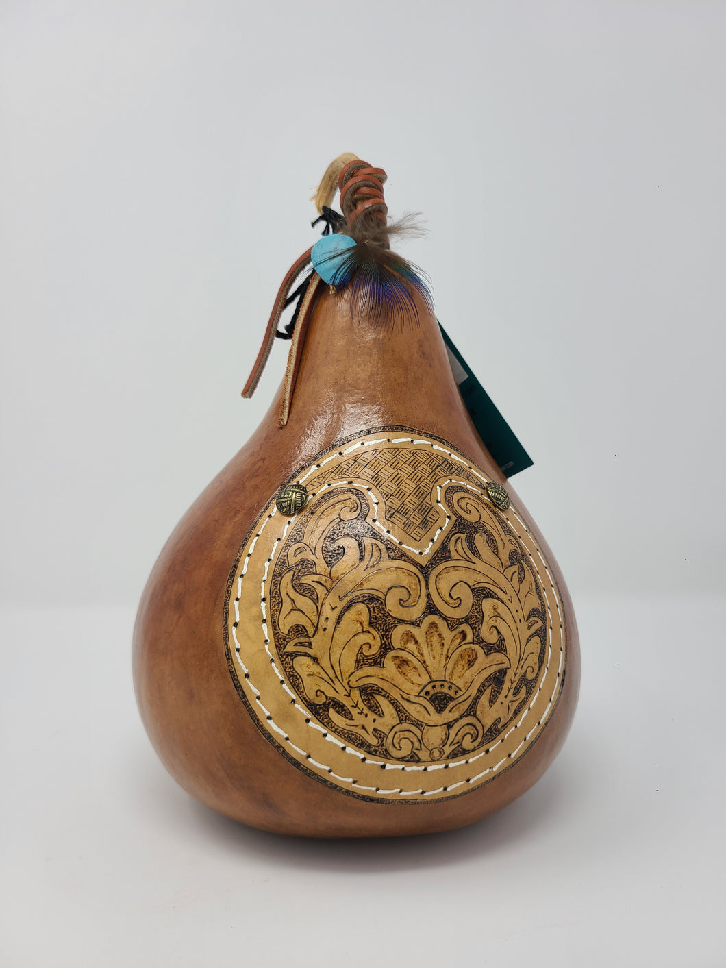 Gourd with Turquoise Bead