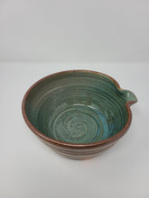 Load image into Gallery viewer, Salt Fired Batter Bowl with Green Interior
