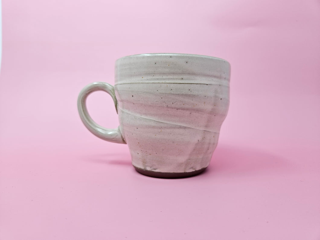 Stoneware Mug with Satin Pearl Glaze