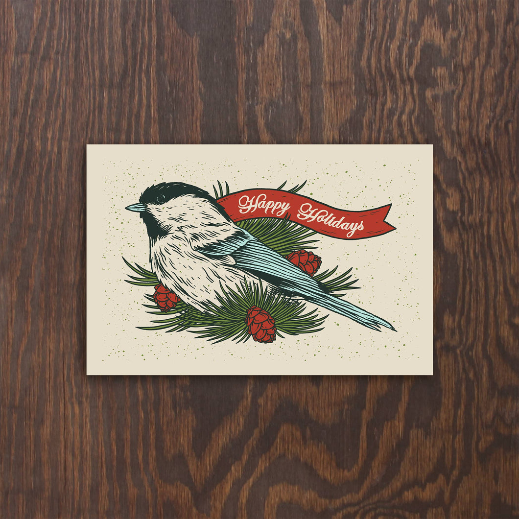 Happy Holidays Postcard Pack of 3