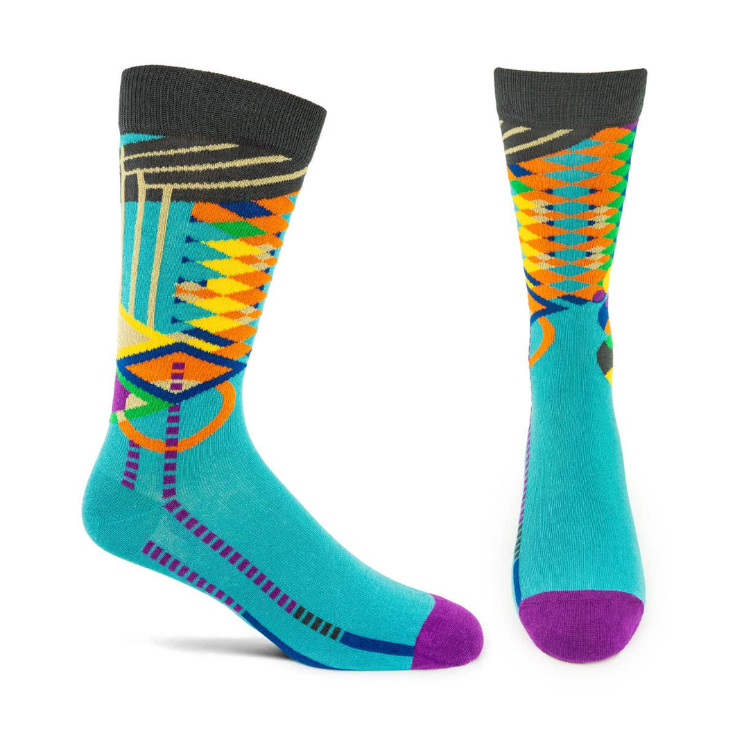 FLW Cocktail Sock: Turquoise