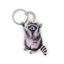 Load image into Gallery viewer, Raccoon Double-Sided Acrylic Keychain
