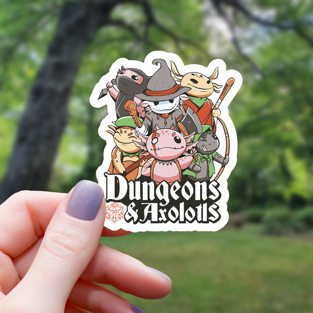 Dungeons and Axolotls RPG Sticker - 3