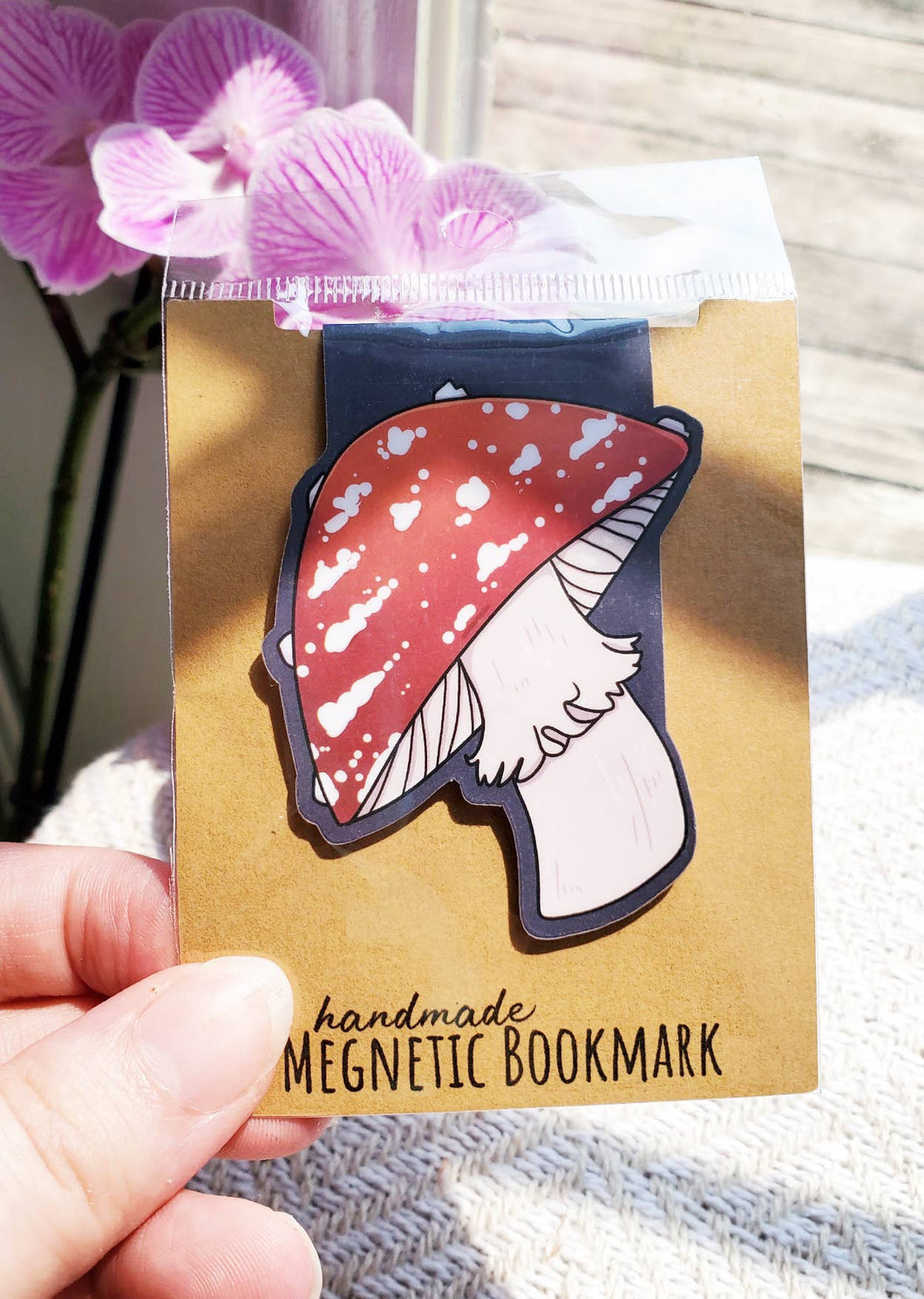 Fly Mushroom Magnetic Bookmark