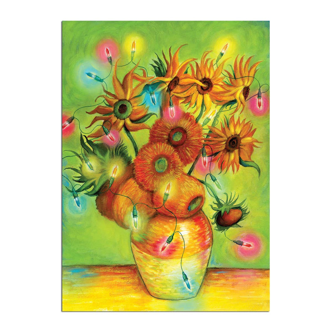 Van Gogh Sunflowers Holiday Card