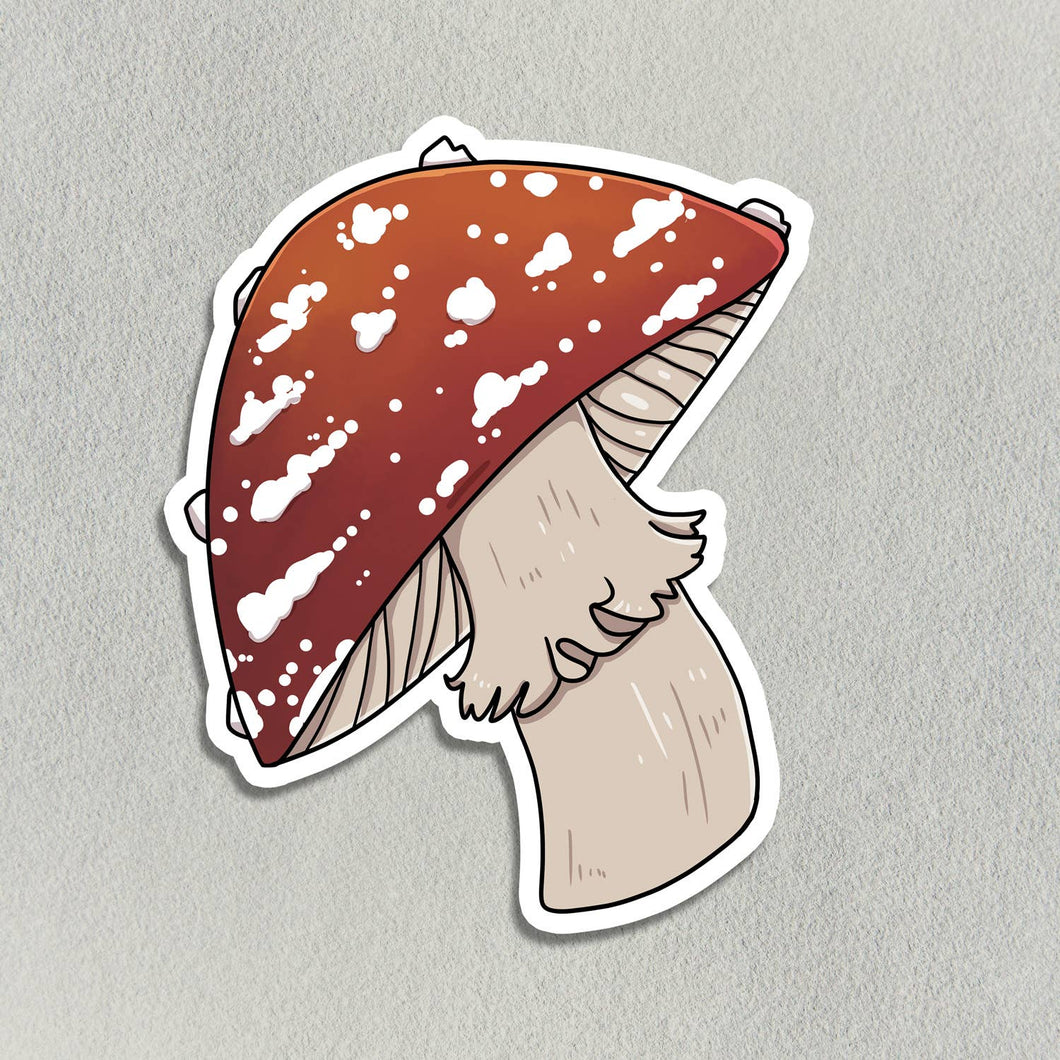 Spotted Red Mushroom Sticker