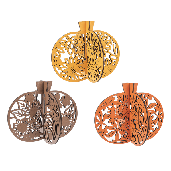 Laser Cut Pumpkin Figurines - Lg.