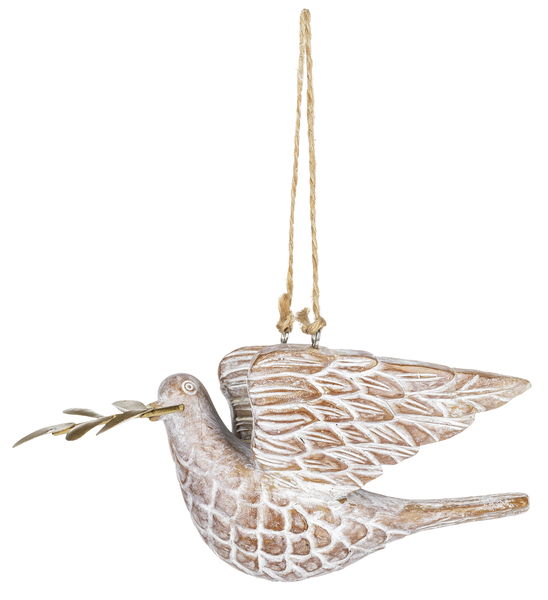 Resin Dove Ornament