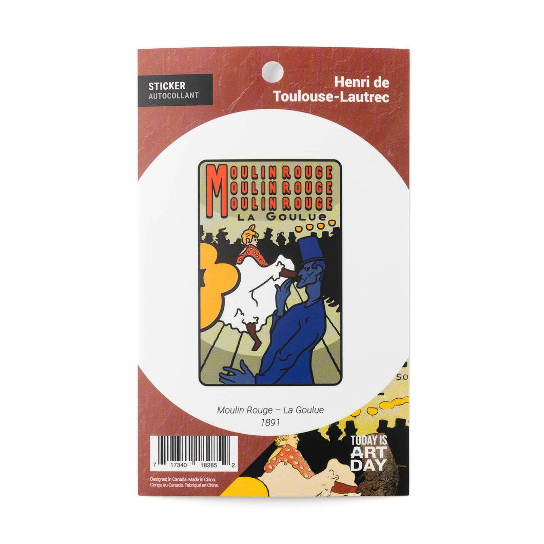 Sticker - Moulin Rouge: La Goulue - Toulouse-Lautrec