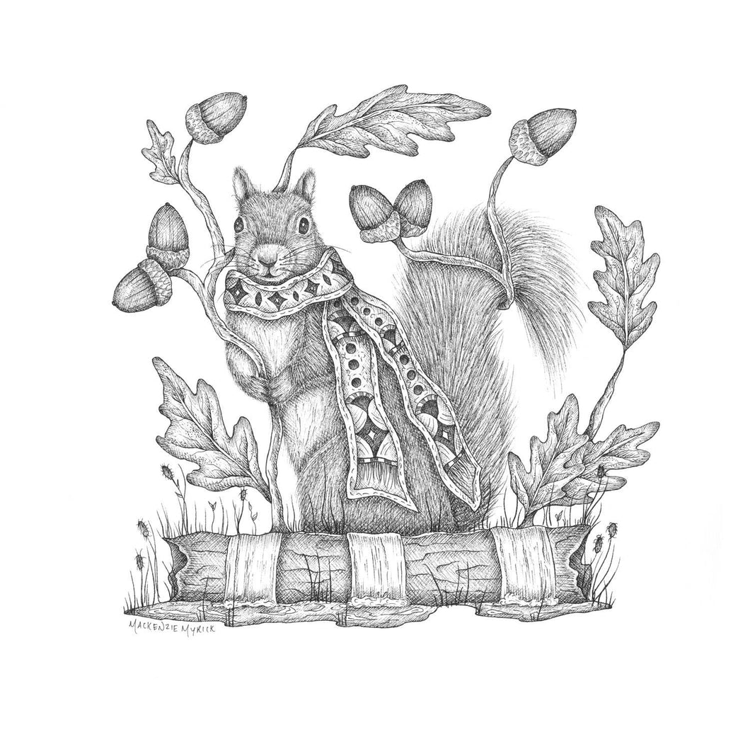Acorn Forager | Print