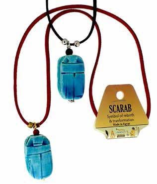Scarab Necklace Assorted - Made in Egypt - 22