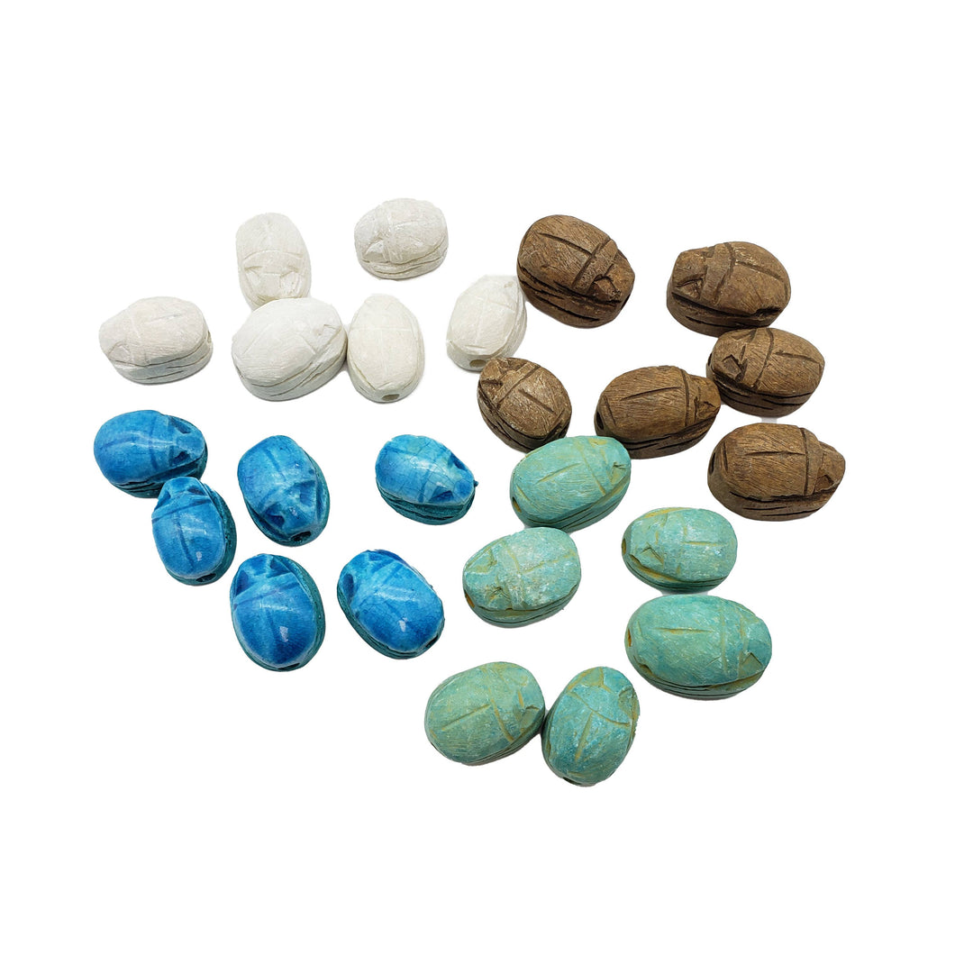 100 loose scarabs - 4 Assorted colors