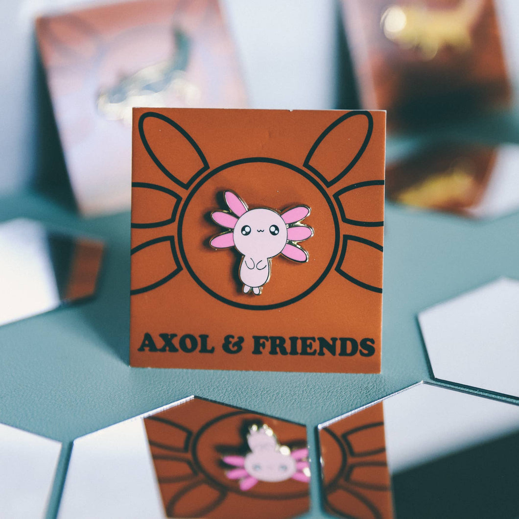 Axol the Axolotl Pin - Hard Enamel, Gold