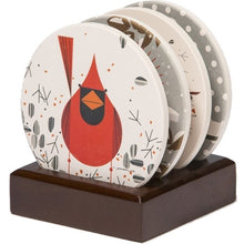 Load image into Gallery viewer, Cardinals Coaster Set w/ Stand
