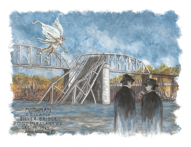 Mothman at the Collapse of the Silver Bridge