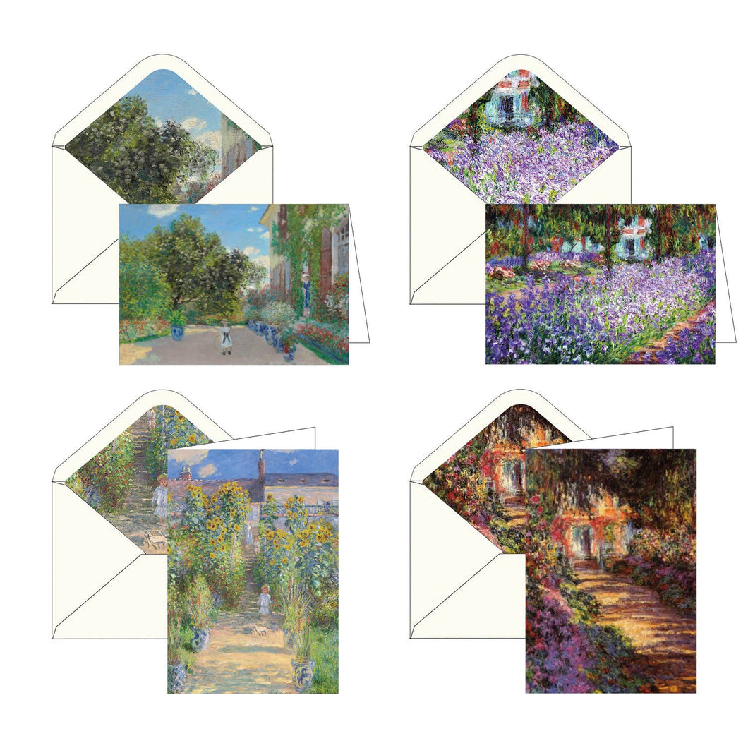 Notecards - Monet Gardens - Box of 16 Cards & Envelopes