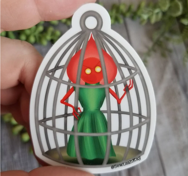 Flatwoods Monster Caged Sticker